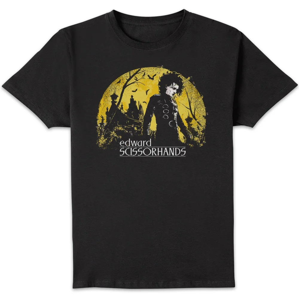 Edward Scissorhands Moonlight Unisex T-Shirt - Black - S Afbeelding 1