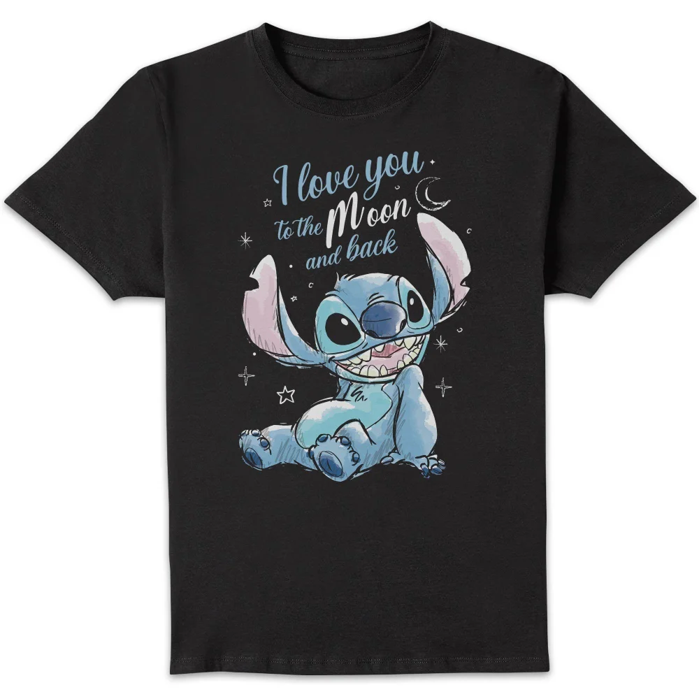 Disney I Love You To The Moon And Back Unisex T-Shirt - Black - S Afbeelding 1