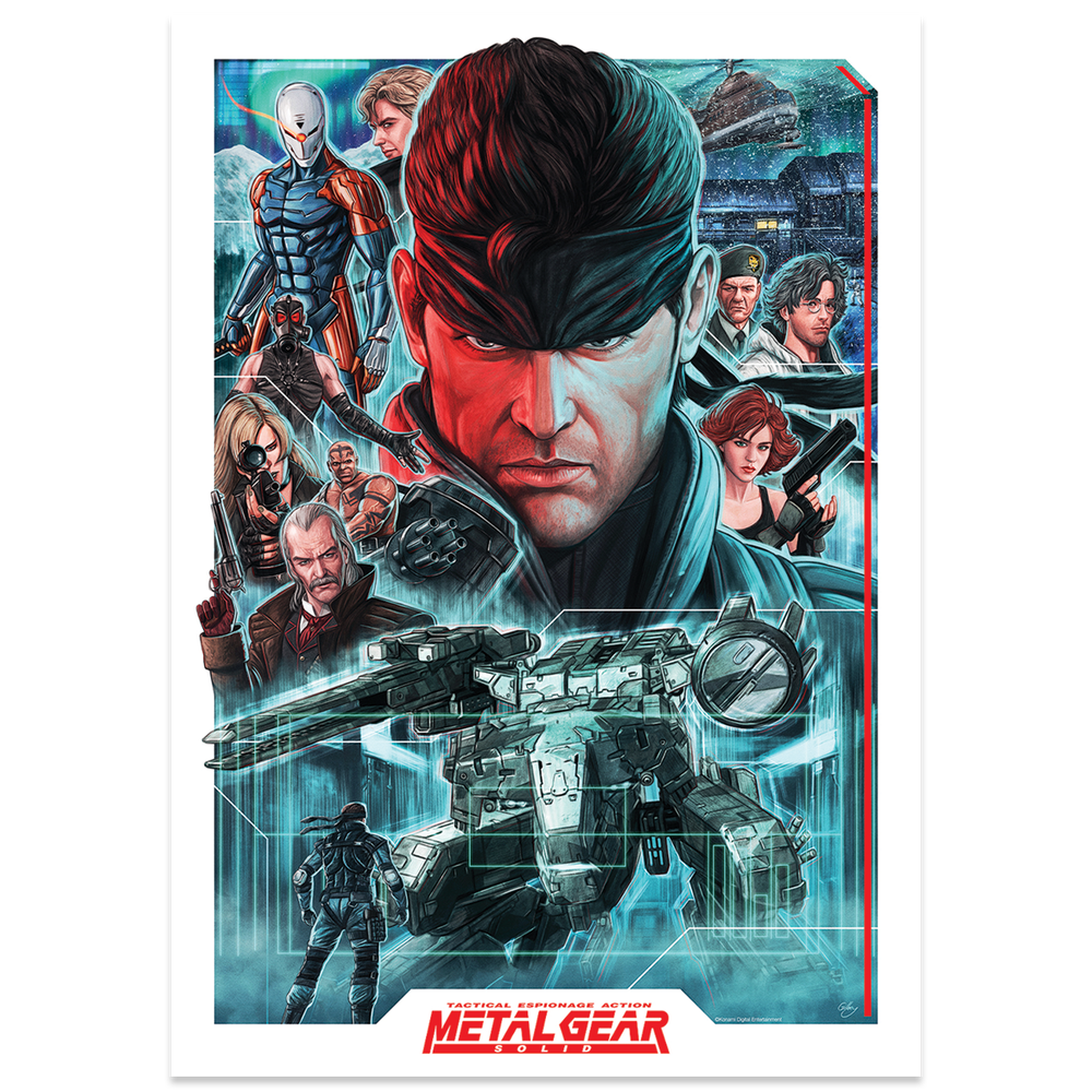 Metal Gear Solid Montage Art Print Afbeelding 1