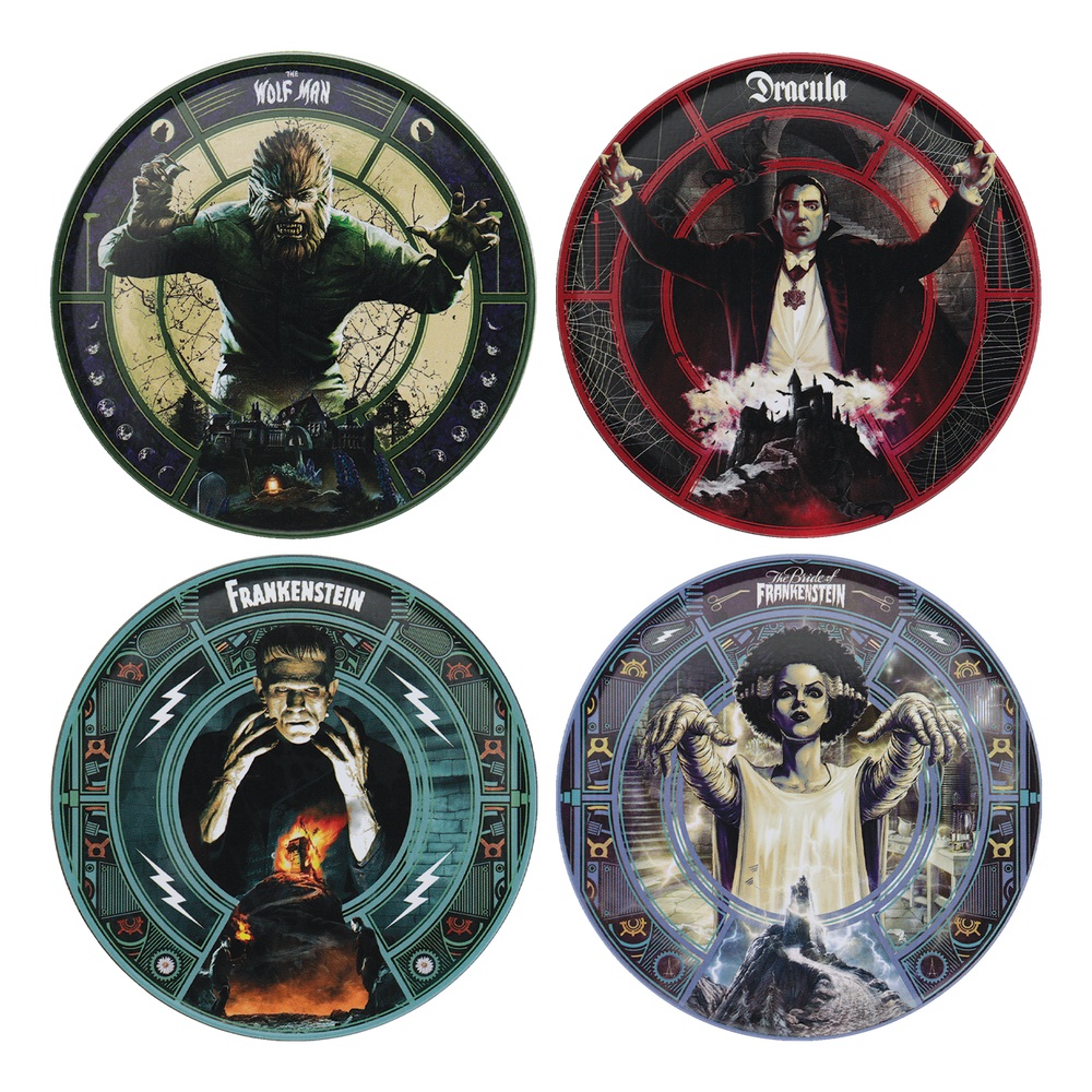 Universal Monsters Set of Four Printed Coasters Afbeelding 1