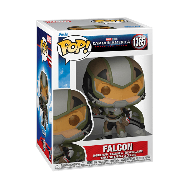 Captain America Black and White Falcon Funko Pop! Marvel Comics Vinyl Figure Afbeelding 1
