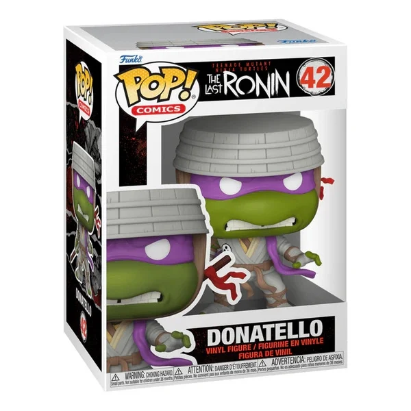 Teenage Mutant Ninja Turtles Donatello Funko Pop! Comics Left-Right Vinyl Figure Afbeelding 1