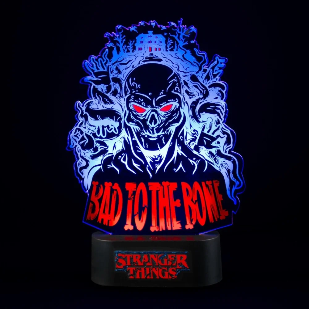 Stranger Things Bad To The Bone LED Table Lamp Afbeelding 1
