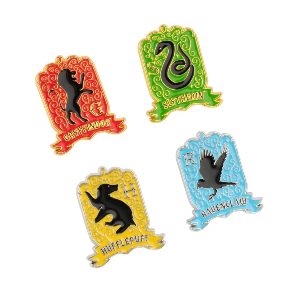 Harry Potter Hogwarts Houses Set Of 4 Pins Afbeelding 1