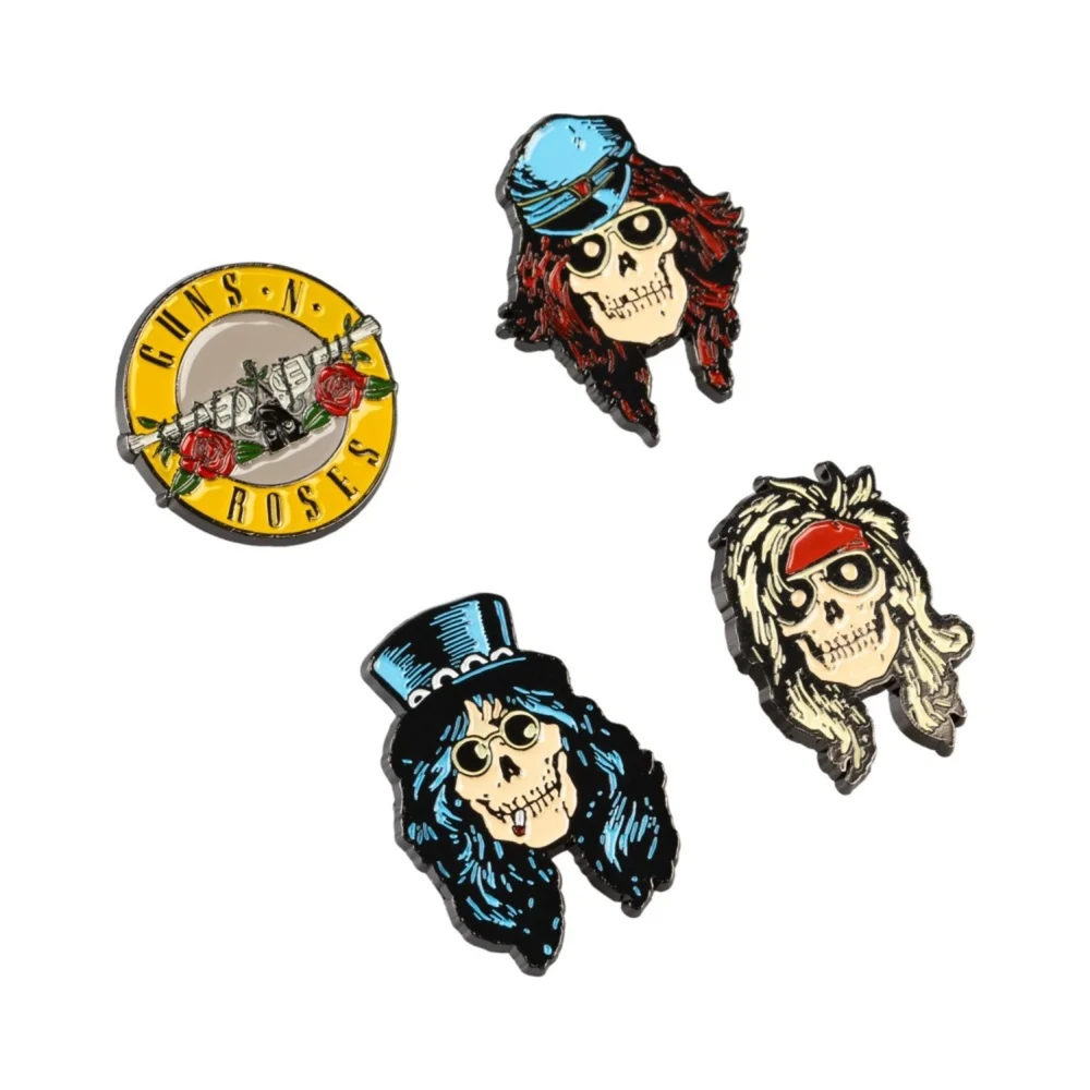 Guns N Roses 4 Pin Set Afbeelding 1