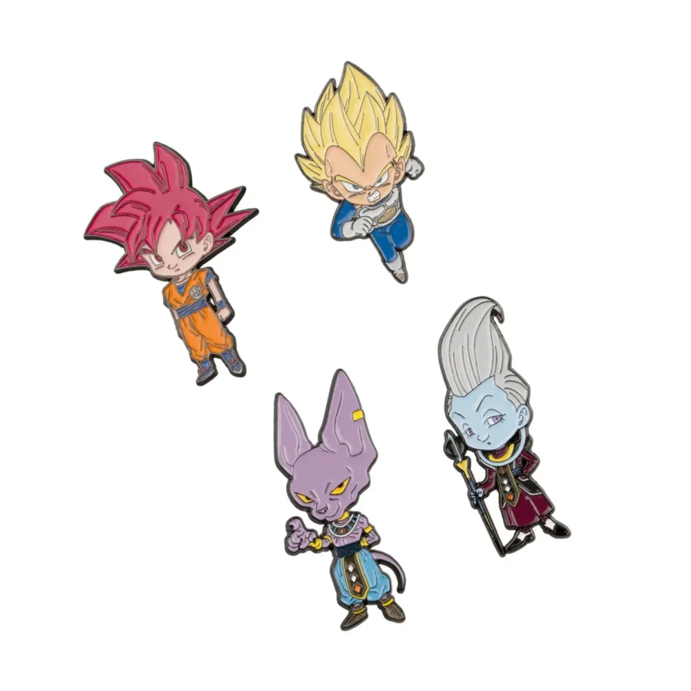 Dragon Ball Super Saga Battle Of Gods 4 Pins Set Afbeelding 1