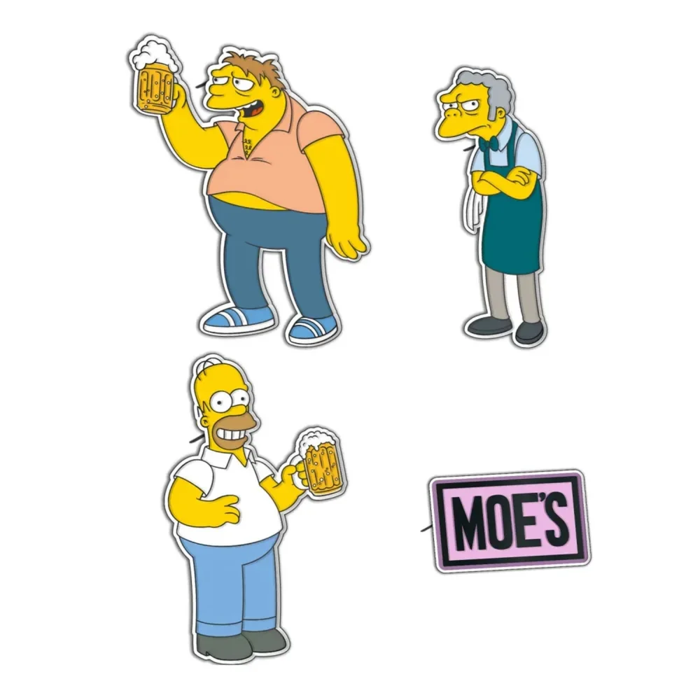 The Simpsons Moe's Tavern 4 Pins Set Afbeelding 1