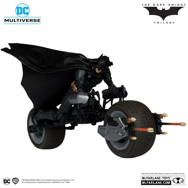 DC Multiverse Vehicles Batpod With Batman (The Dark Knight) (7")