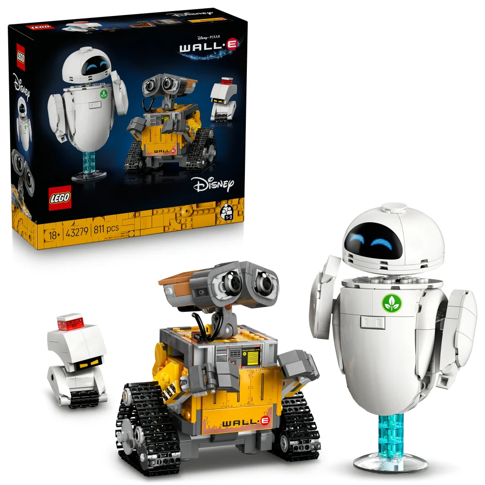 LEGO® | Disney and Pixar WALL-E and EVE Animated Film Building Set 43279 Afbeelding 1