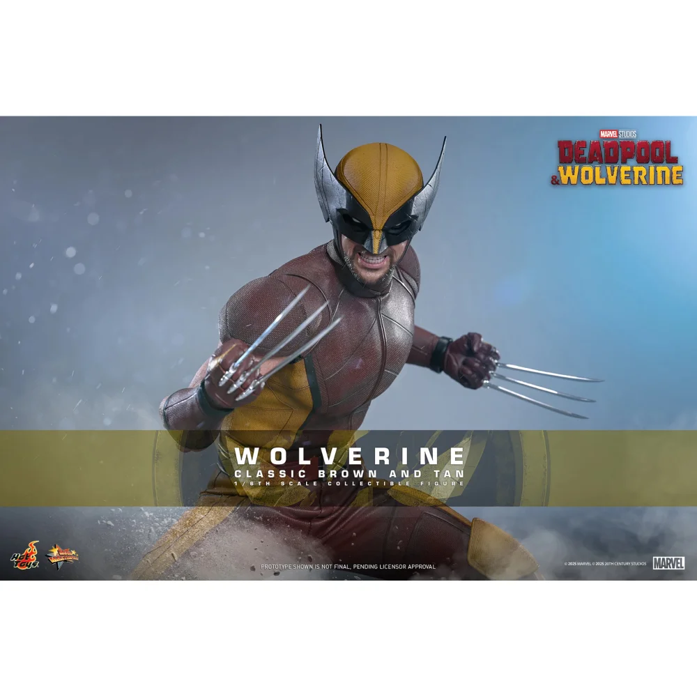 Hot Toys Deadpool & Wolverine Wolverine (Classic Brown and Tan) 1/6th Scale Statue (31cm) Afbeelding 1
