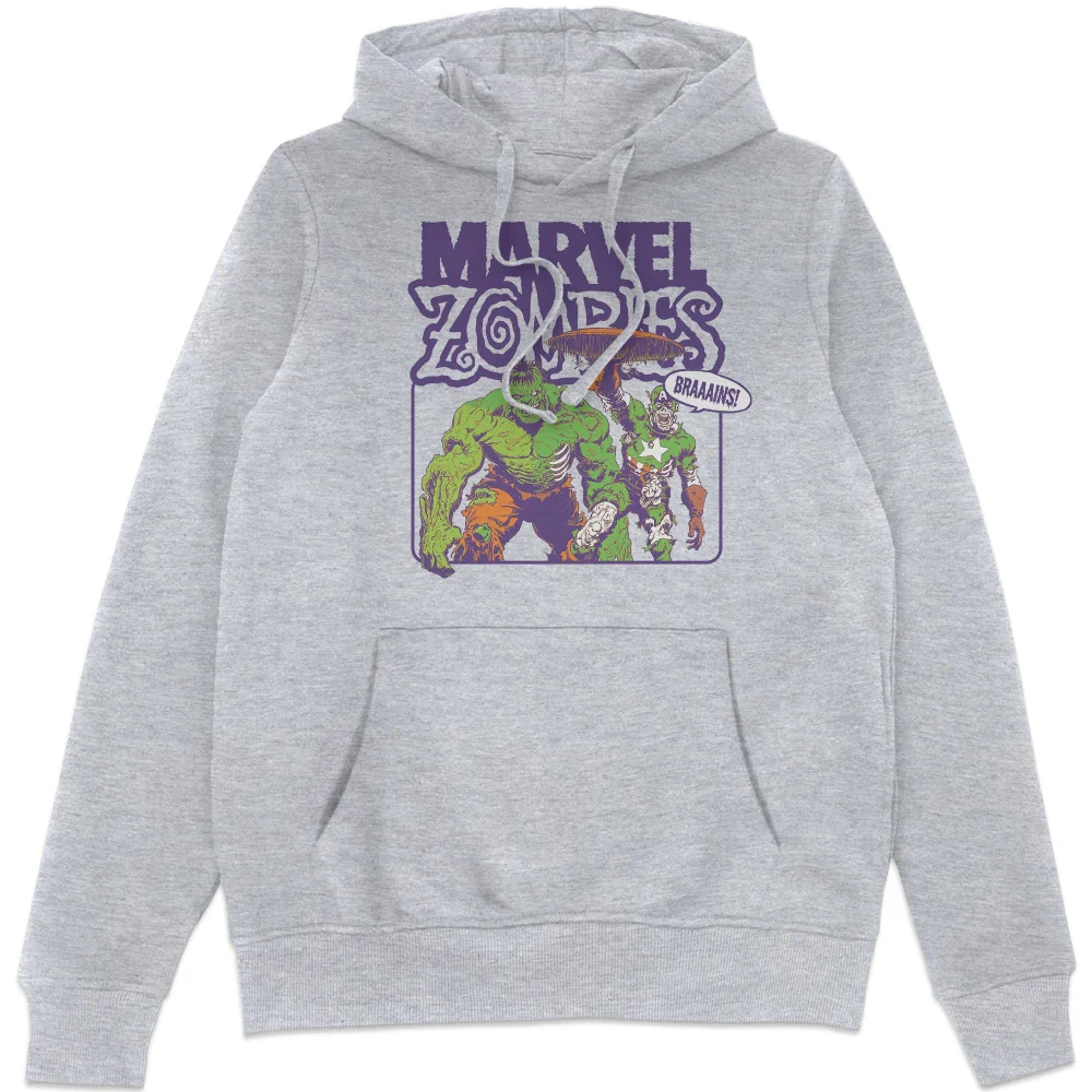 Marvel Zombies BRAAAINS! Hoodie - Grey - S Afbeelding 1
