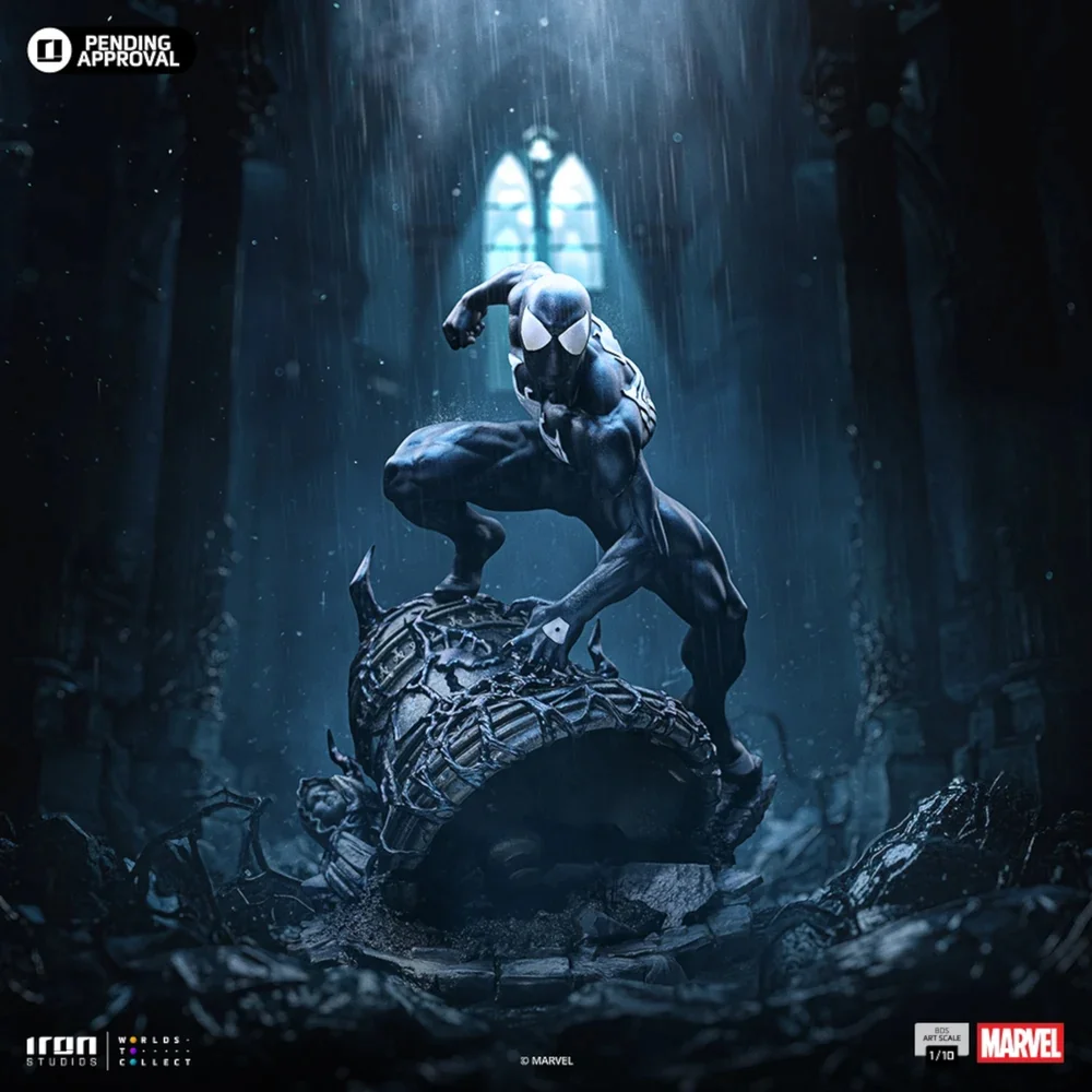 Iron Studios Marvel Comics Spider-Man Black Art Scale 1/10 Statue Afbeelding 1