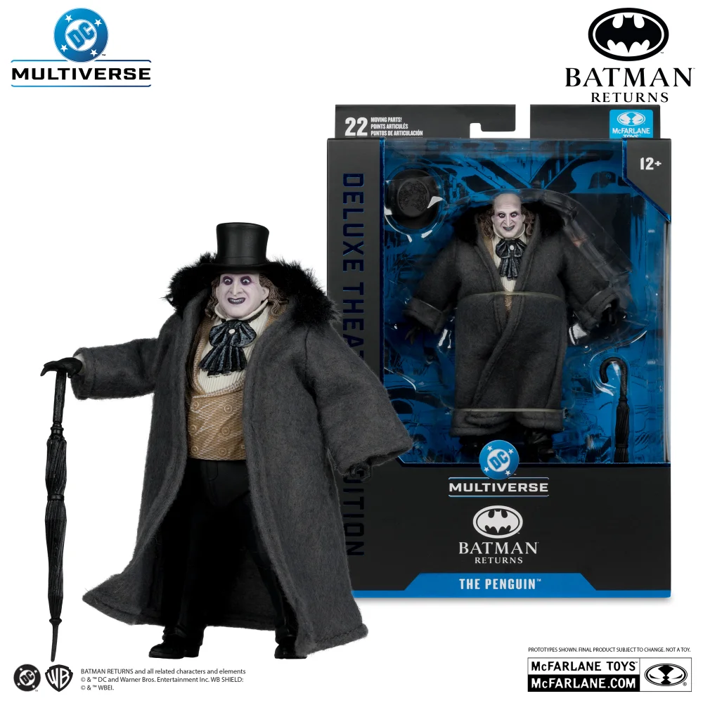 McFarlane Toys DC Theatrical Deluxe Wave 2 The Penguin (Batman Returns) 7" Action Figure Afbeelding 1