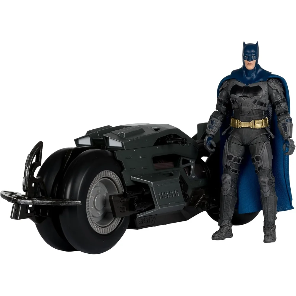 McFarlane Toys DC Multiverse Vehicles Batcycle With Batman (Flash Movie) Afbeelding 1