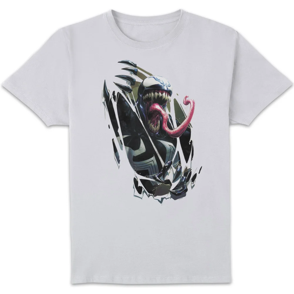 Marvel Venom Chest Burst Unisex T-Shirt - White - XS Afbeelding 1