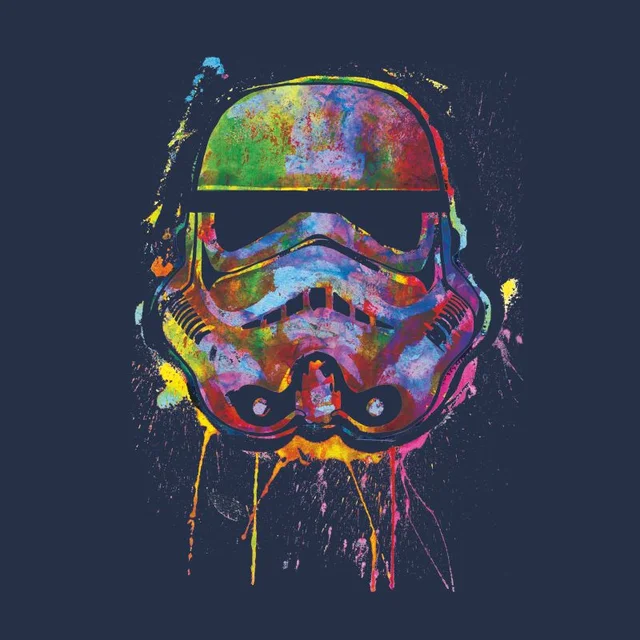 Star Wars Paint Splat Stormtrooper Unisex T-Shirt - Navy
