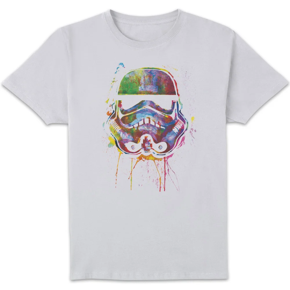 Star Wars Paint Splat Stormtrooper Unisex T-Shirt - White - XS Afbeelding 1