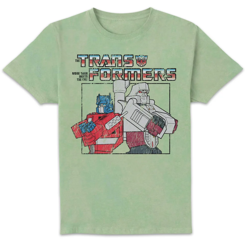 Transformers Team Up Unisex T-Shirt - Mint Acid Wash - S Afbeelding 1