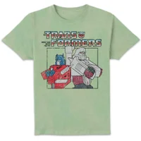 Transformers Team Up Unisex T-Shirt - Mint Acid Wash - undefined undefined