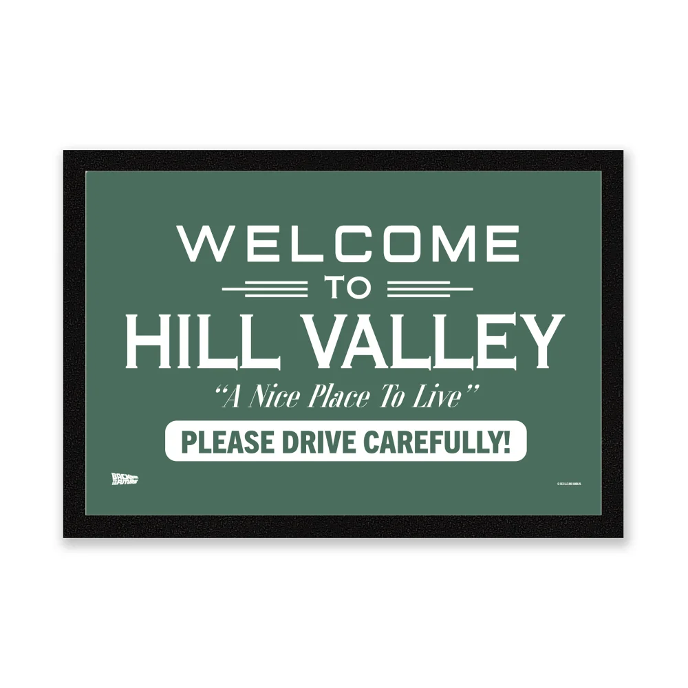 Back To The Future Welcome To Hill Valley Entrance Mat Afbeelding 1