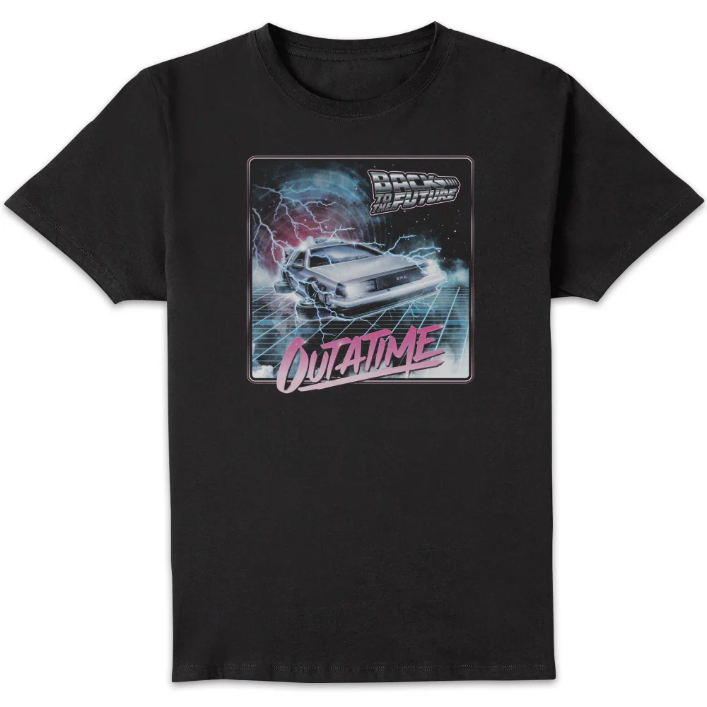 Back To The Future Outatime Synth Unisex T-Shirt - Black - S Afbeelding 1