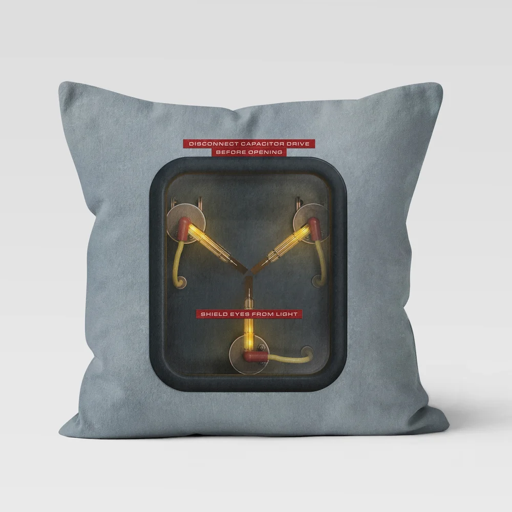 Back To The Future Flux Capacitor Square Cushion - 40x40cm Afbeelding 1