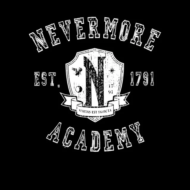 Wednesday Nevermore Academy Unisex T-Shirt - Black