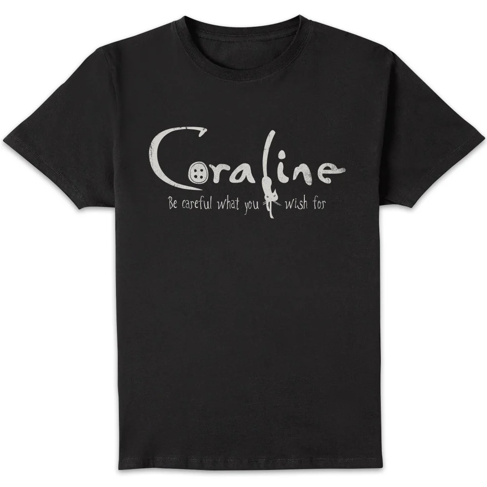 Coraline Logo Unisex T-Shirt - Black - S Afbeelding 1