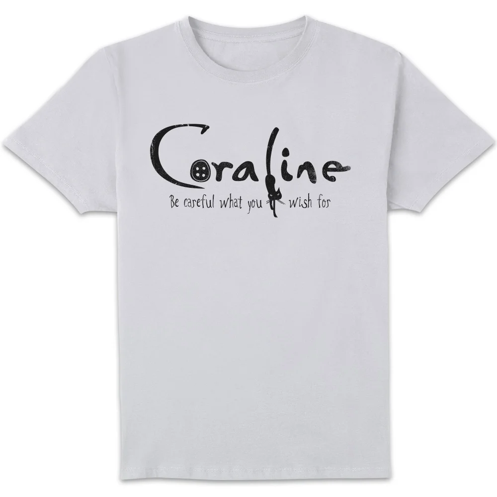Coraline Logo Unisex T-Shirt - White - S Afbeelding 1