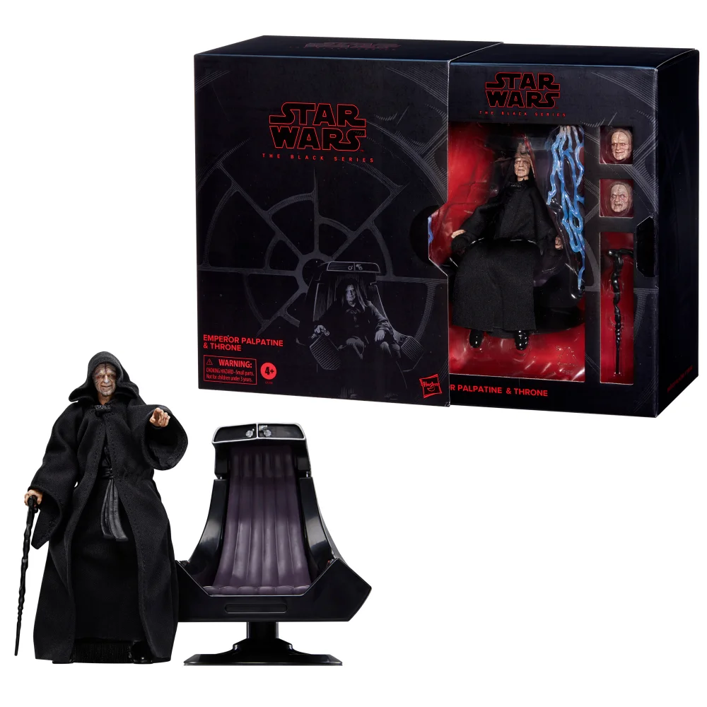 Star Wars The Black Series Emperor Palpatine & Throne Star Wars: Return of the Jedi Collectible 6 Inch Action Figure Afbeelding 1