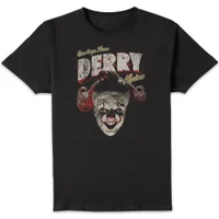 IT - Welcome To Derry Greetings From Derry Unisex T-Shirt - Black - undefined undefined