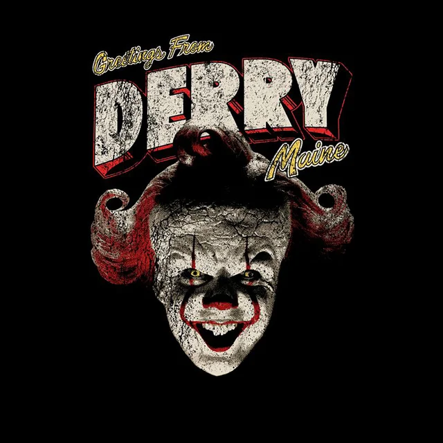 IT - Welcome To Derry Greetings From Derry Unisex T-Shirt - Black