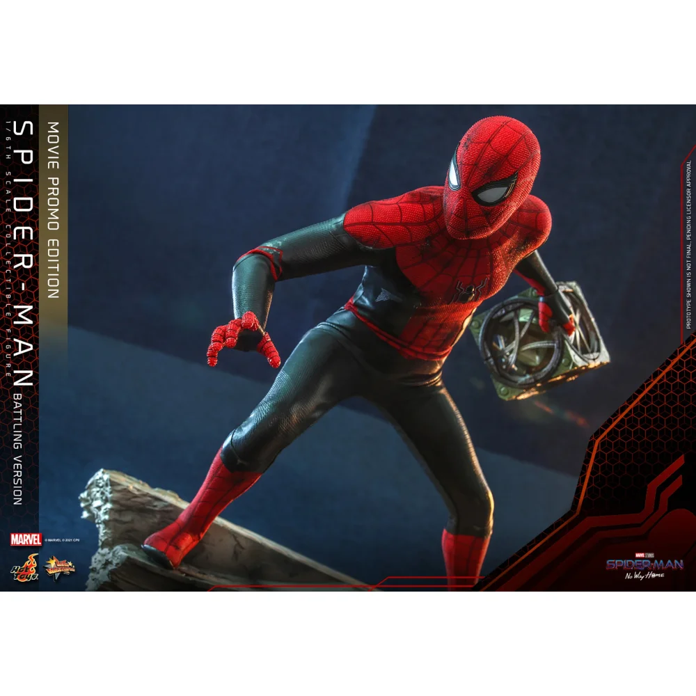 Hot Toys Spider-Man (Battling Version) Movie Promo Edition 1:6th Scale Collectible Statue (28cm) Afbeelding 1