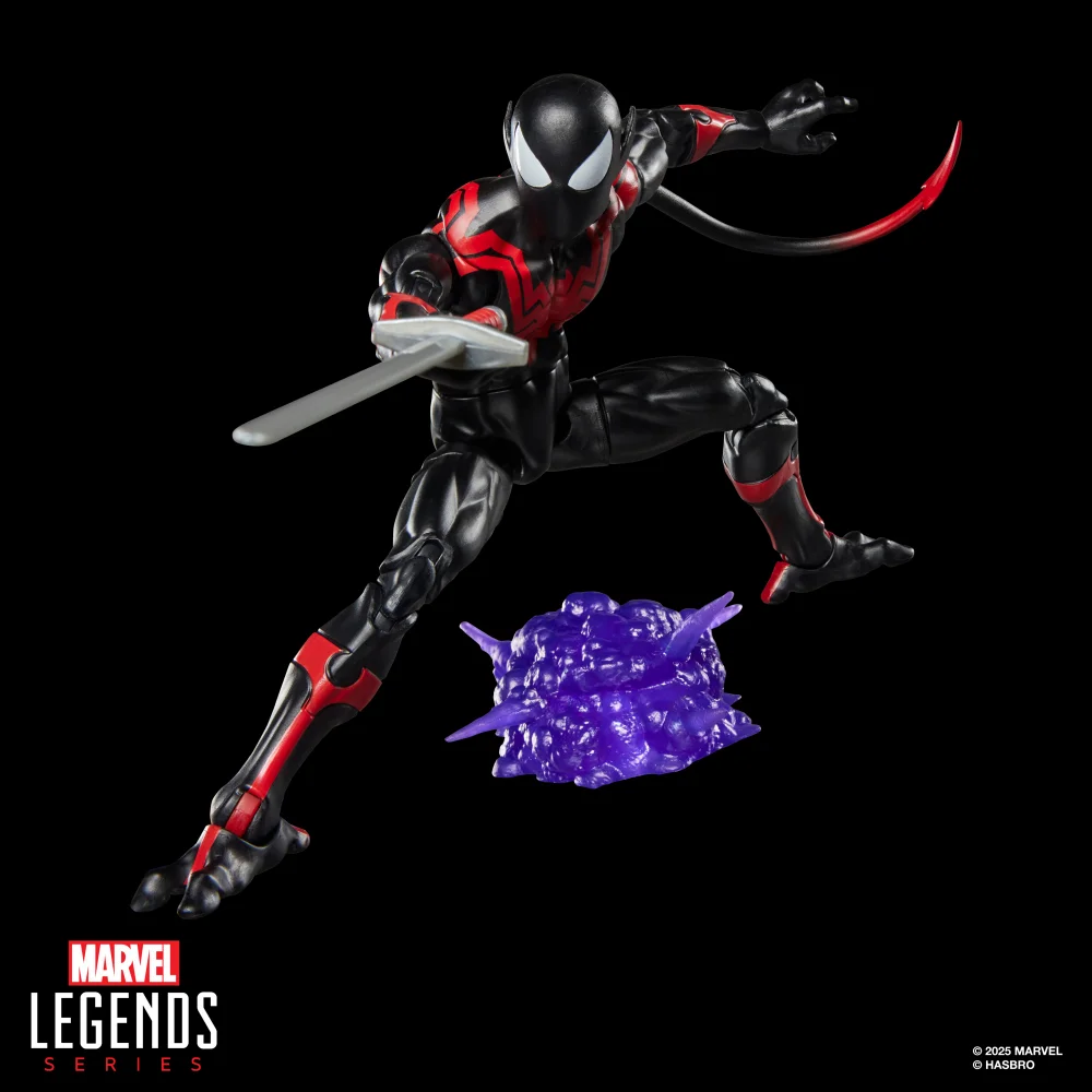 Hasbro Marvel Legends Series Uncanny Spider-Man (Nightcrawler), Retro Cardback Comics Action Figure Afbeelding 1