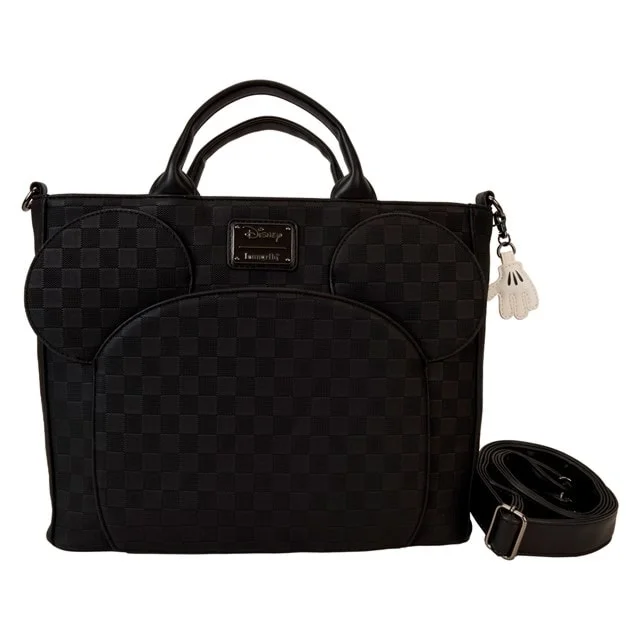Loungefly Disney Mickey Ear Evergreen Convertible Tote To Handbag Afbeelding 1