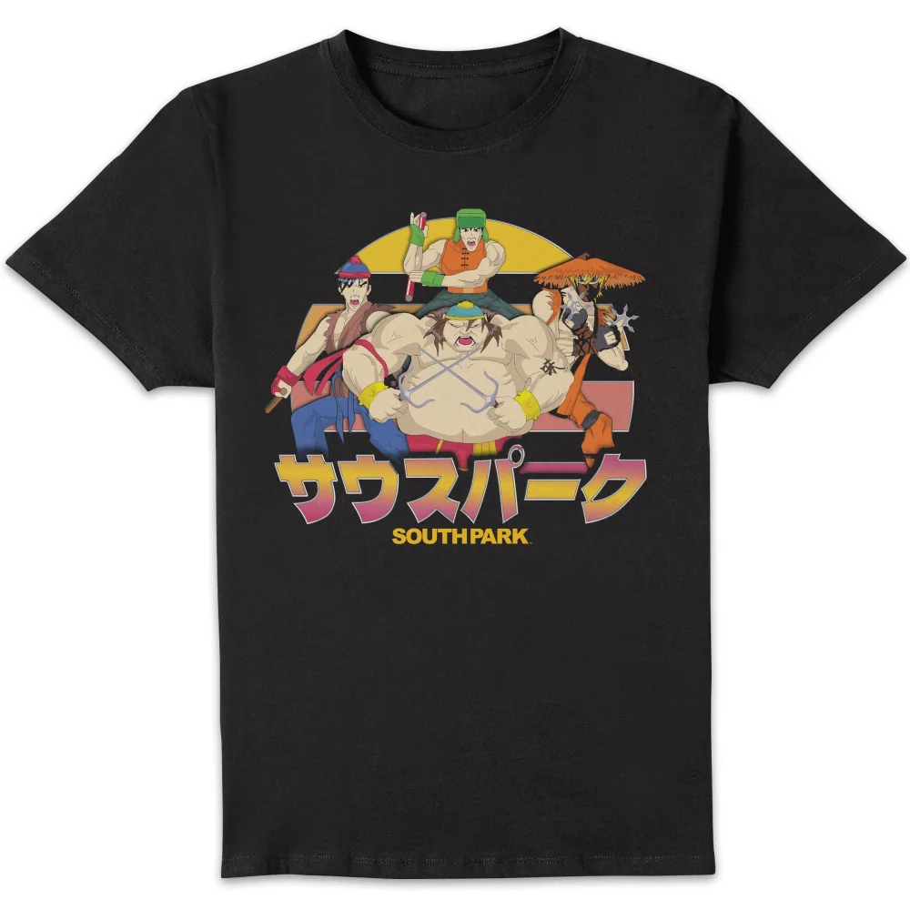 South Park Anime Style Unisex T-Shirt - Black - S Afbeelding 1