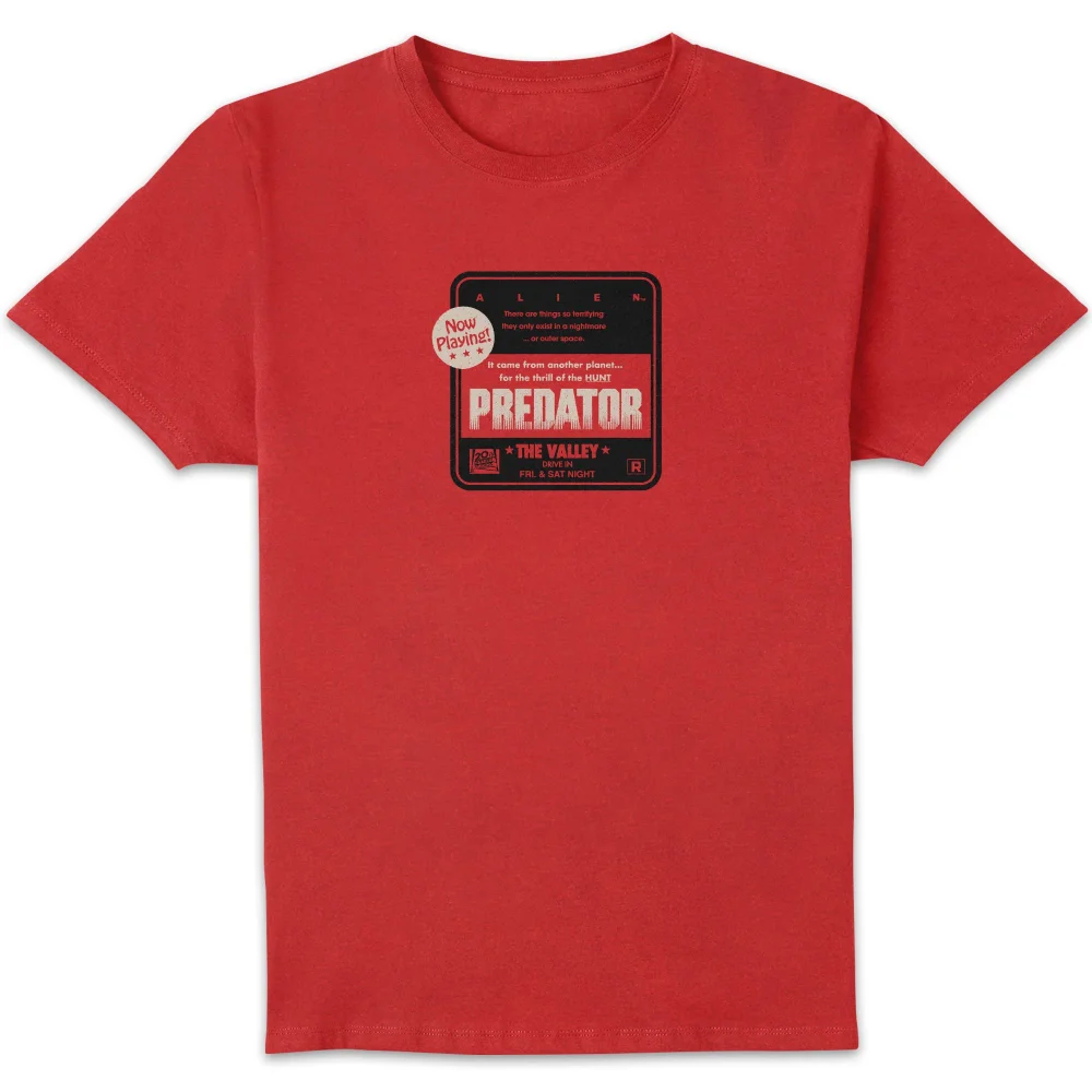 Alien Vs Predator Double Bill Unisex T-Shirt - Red - S Afbeelding 1