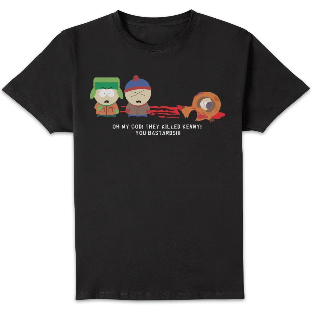 South Park Oh My God They Killed Kenny! You Bastard! Unisex T-Shirt - Black - S Afbeelding 1