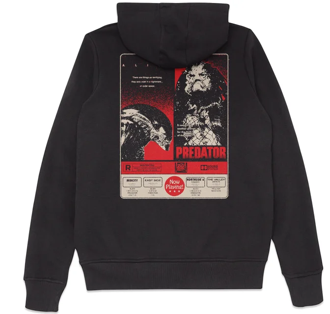 Alien Vs Predator Double Bill Hoodie - Black