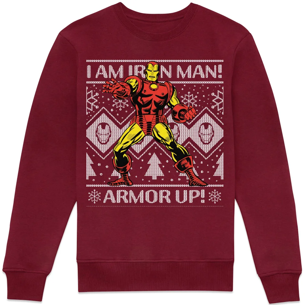 Marvel I Am Iron Man Sweatshirt - Burgundy - M Afbeelding 1