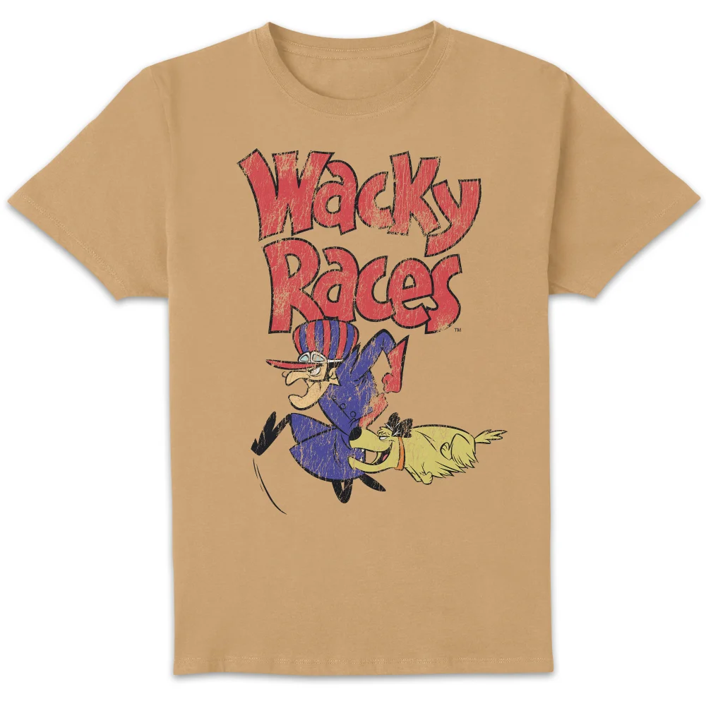Wacky Races Logo Unisex T-Shirt - Tan - XS Afbeelding 1