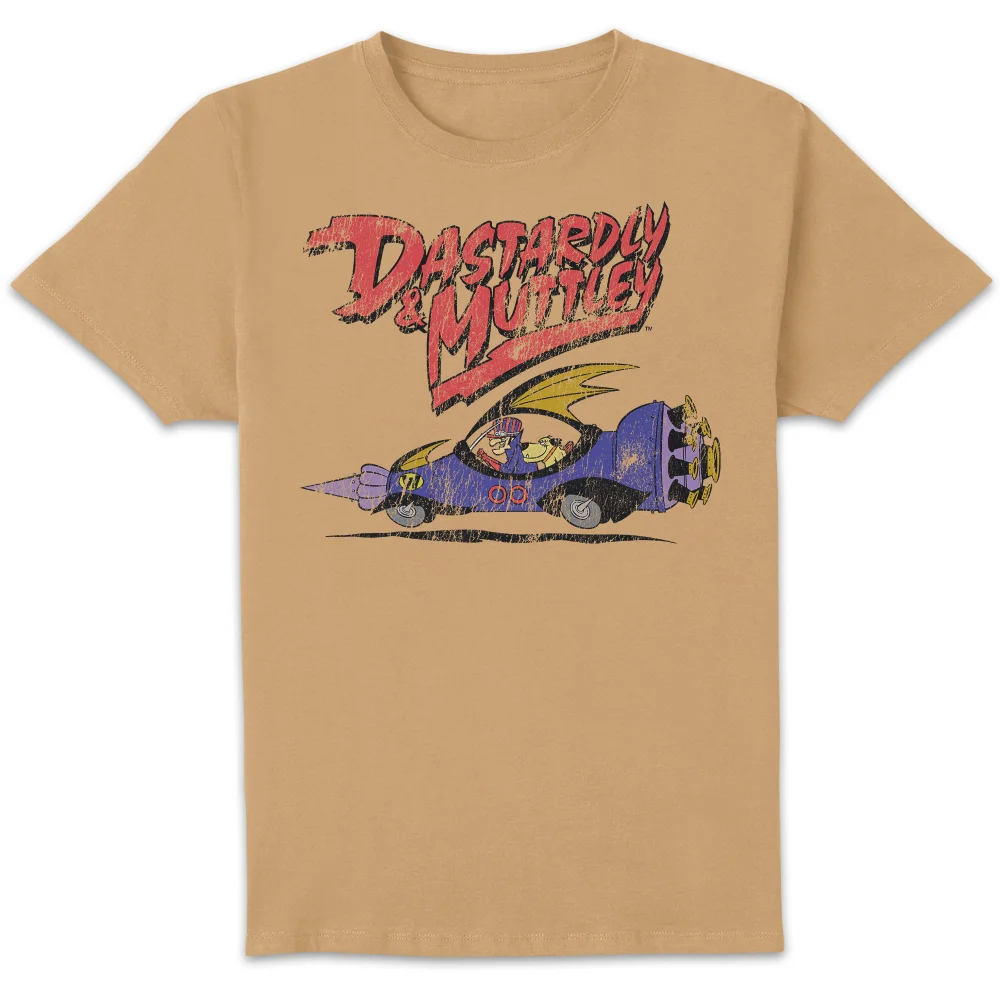 Wacky Races Dastardly And Muttley Unisex T-Shirt - Tan - S Afbeelding 1