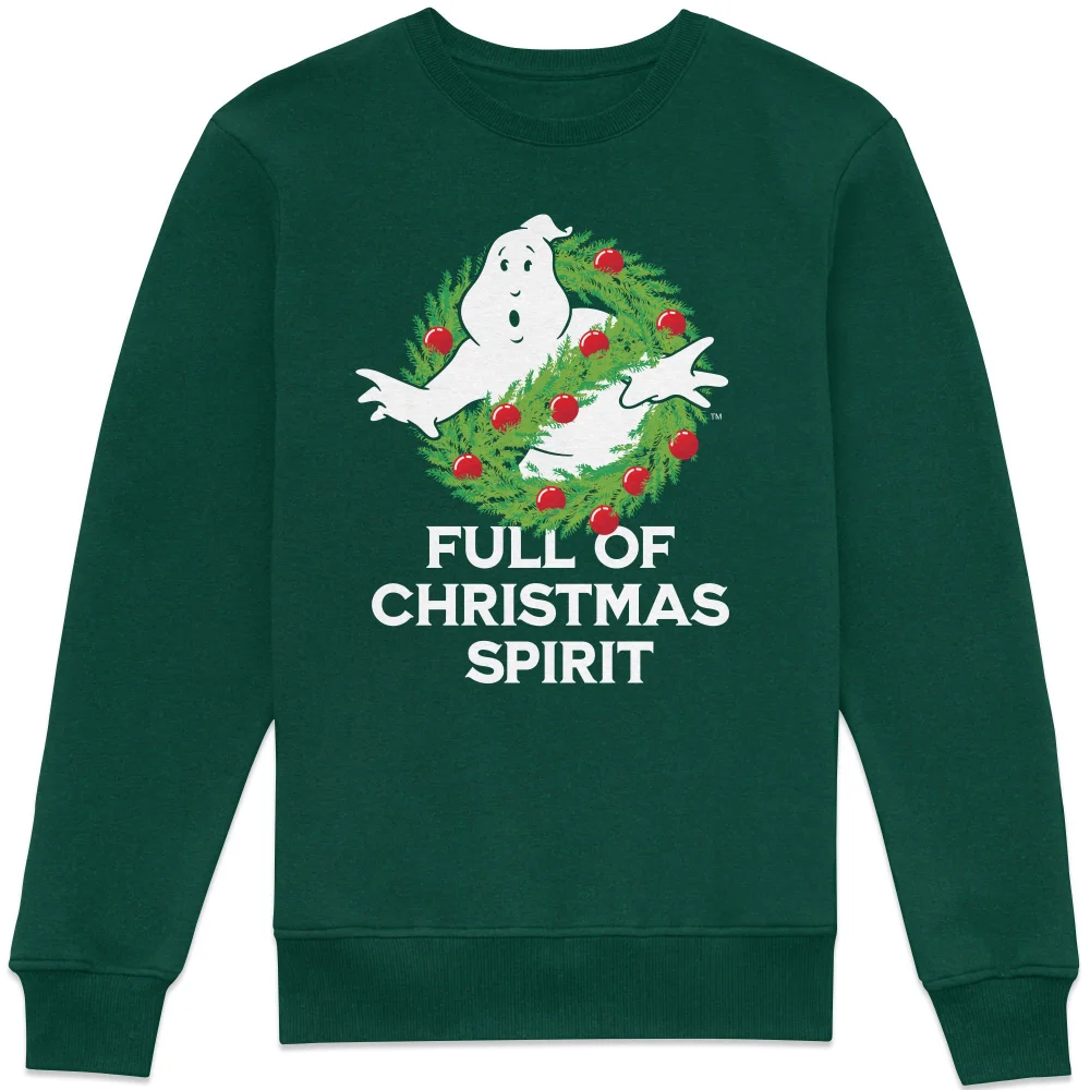 Ghostbusters Full Of Christmas Spirit Sweatshirt - Green - XS Afbeelding 1