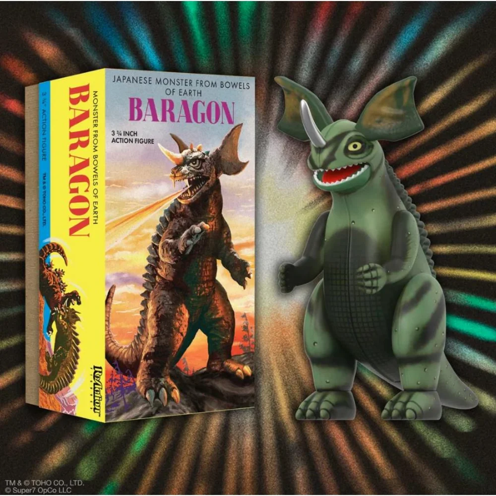 TOHO ReAction Figures Wave 01 (Retro Tin) - Baragon (Marusan Tin) Afbeelding 1