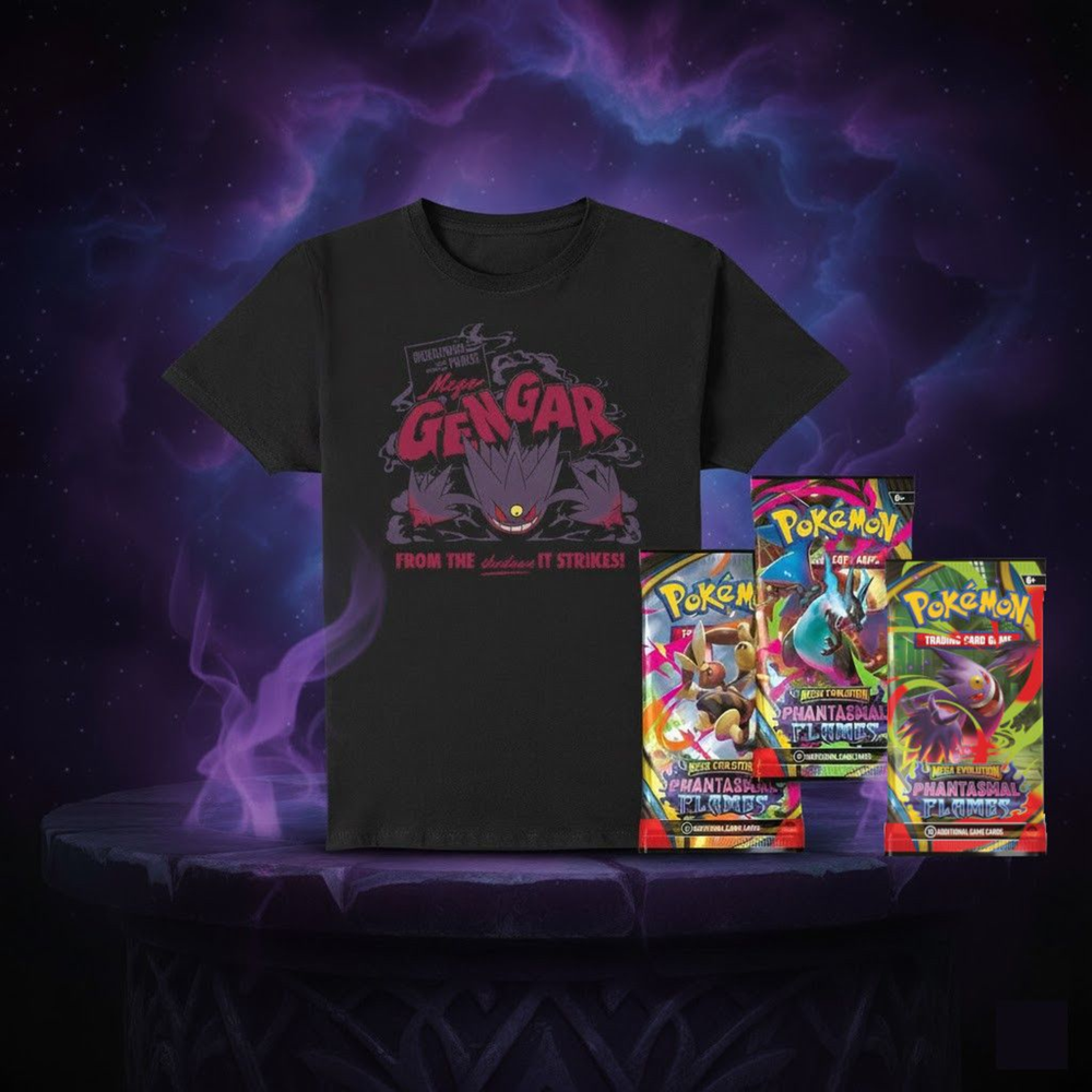 Pokémon Mega Gengar Premium T-Shirt Bundle - L Afbeelding 1