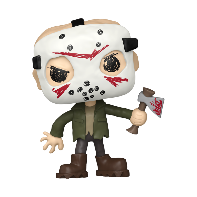 POP Movies: Doodles Jason Voorhees Funko POP Vinyl Afbeelding 1