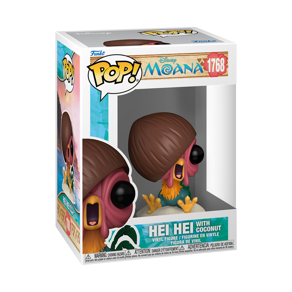 Pop! Disney Moana Hei Hei with Coconut Funko POP Vinyl Afbeelding 1