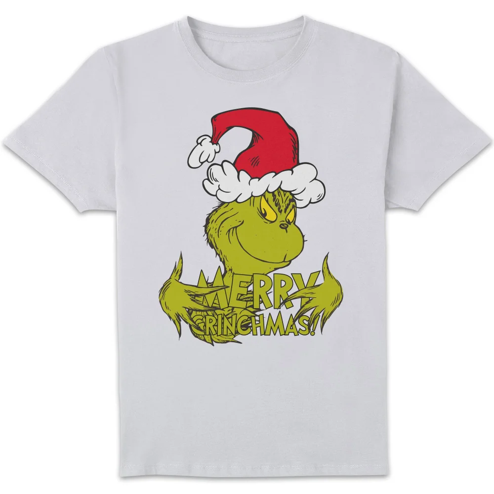 The Grinch Merry Grinchmas Unisex T-Shirt - White - 5XL Afbeelding 1