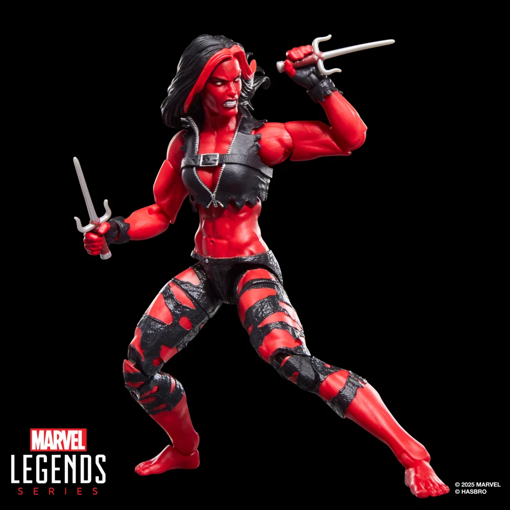 Marvel Legends Series Red She-Hulk, Hulk Comics Collectible 15-cm-scale Action Figure Afbeelding 1