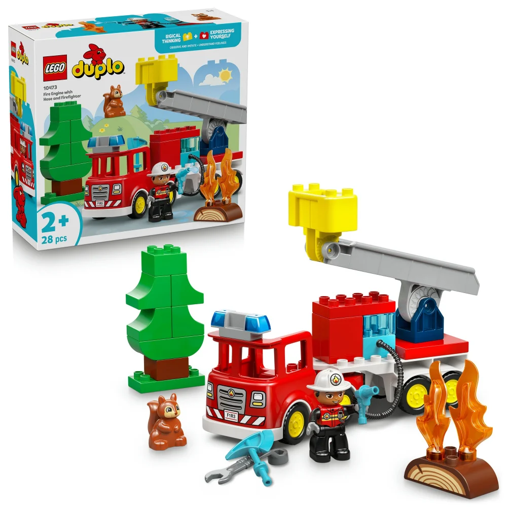 LEGO DUPLO Fire Engine with Hose and Firefighter Toy 10473 Afbeelding 1